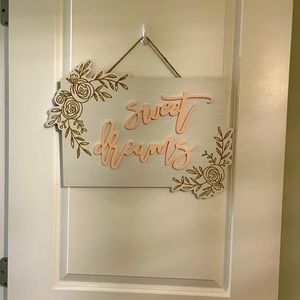 Baby Room Sign - Sweet Dreams - brand new and never used.
